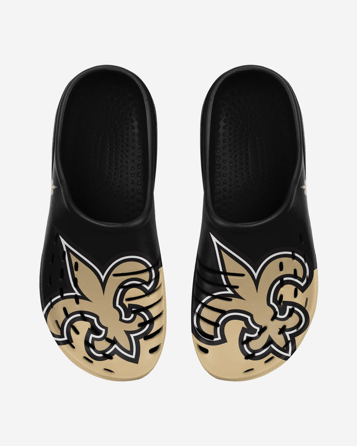 New Orleans Saints Colorblock Big Logo Clog FOCO S - FOCO.com