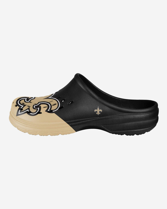 New Orleans Saints Colorblock Big Logo Clog FOCO - FOCO.com