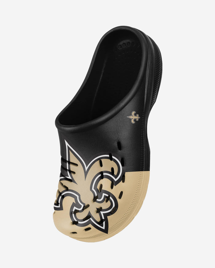 New Orleans Saints Colorblock Big Logo Clog FOCO - FOCO.com