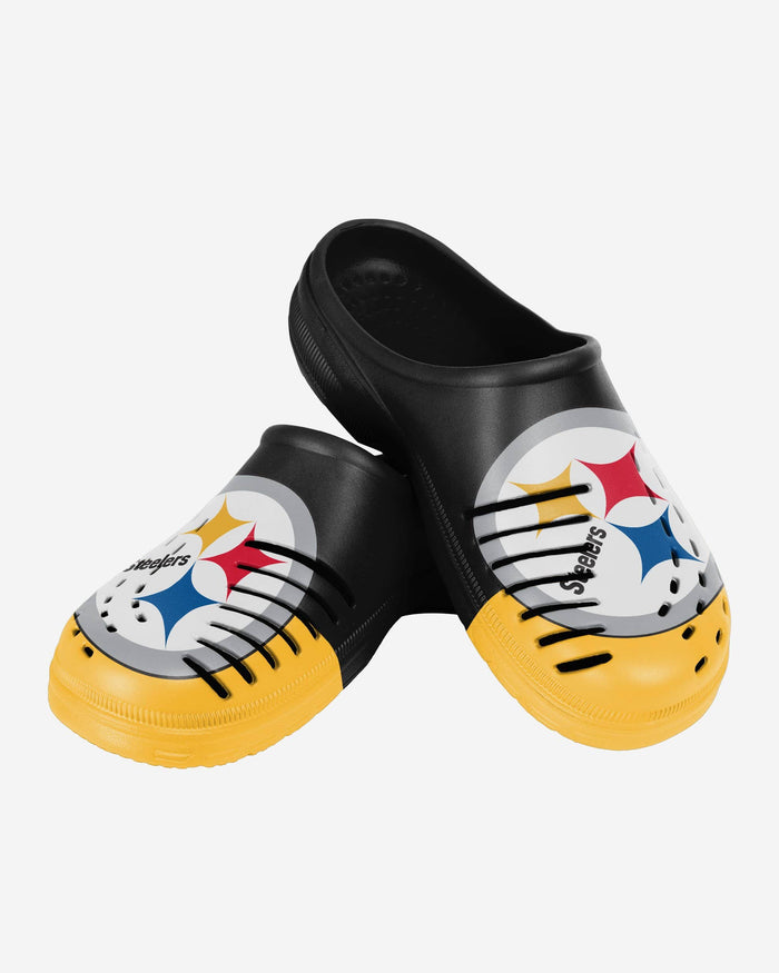 Pittsburgh Steelers Colorblock Big Logo Clog FOCO - FOCO.com