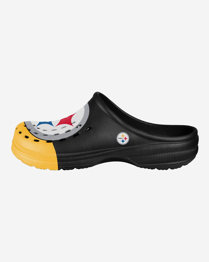 Pittsburgh Steelers Colorblock Big Logo Clog FOCO - FOCO.com