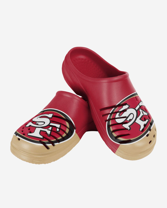 San Francisco 49ers Colorblock Big Logo Clog FOCO - FOCO.com