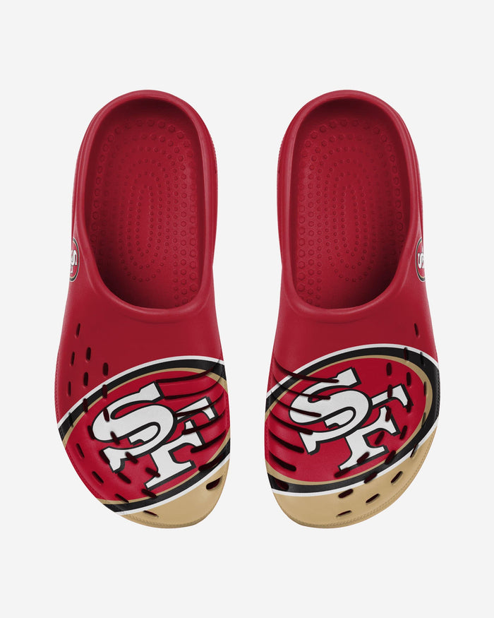 San Francisco 49ers Colorblock Big Logo Clog FOCO S - FOCO.com