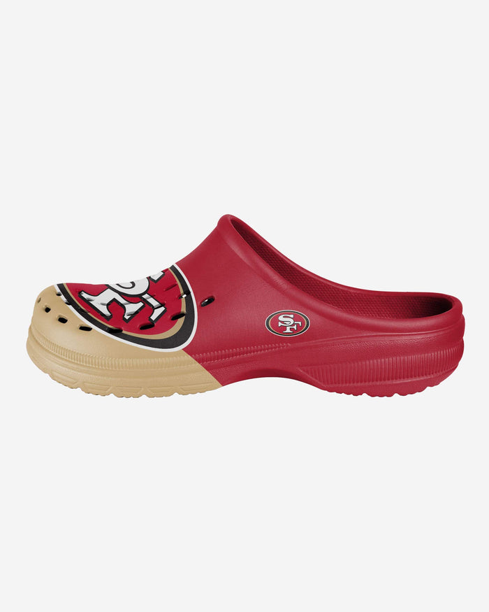 San Francisco 49ers Colorblock Big Logo Clog FOCO - FOCO.com