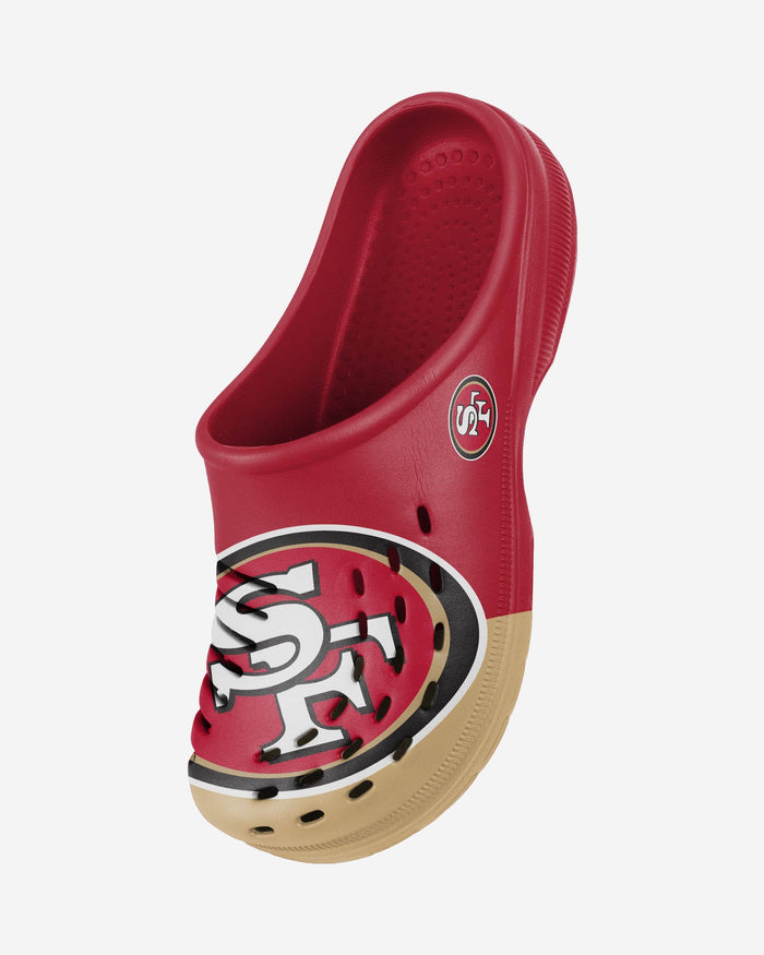 San Francisco 49ers Colorblock Big Logo Clog FOCO - FOCO.com