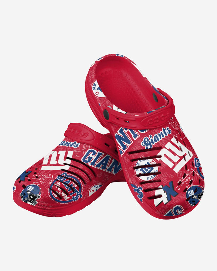 New York Giants Historic Print Clog With Strap FOCO - FOCO.com