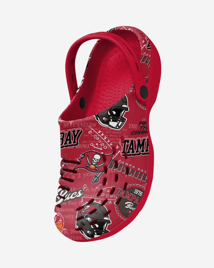 Tampa Bay Buccaneers Historic Print Clog With Strap FOCO - FOCO.com