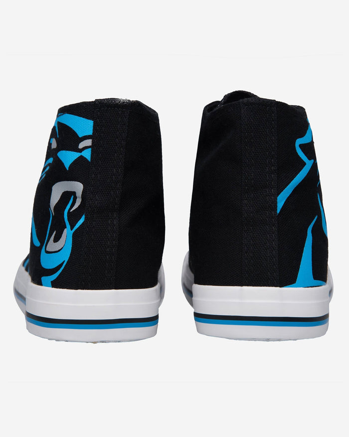 Carolina Panthers Mens High Top Big Logo Canvas Shoe FOCO - FOCO.com