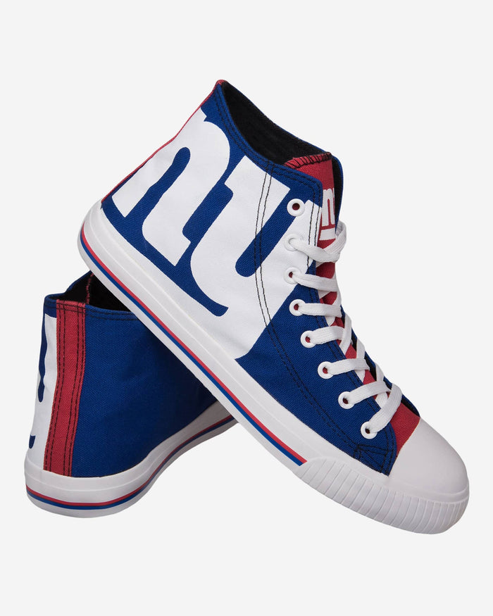 New York Giants Mens High Top Big Logo Canvas Shoe FOCO - FOCO.com