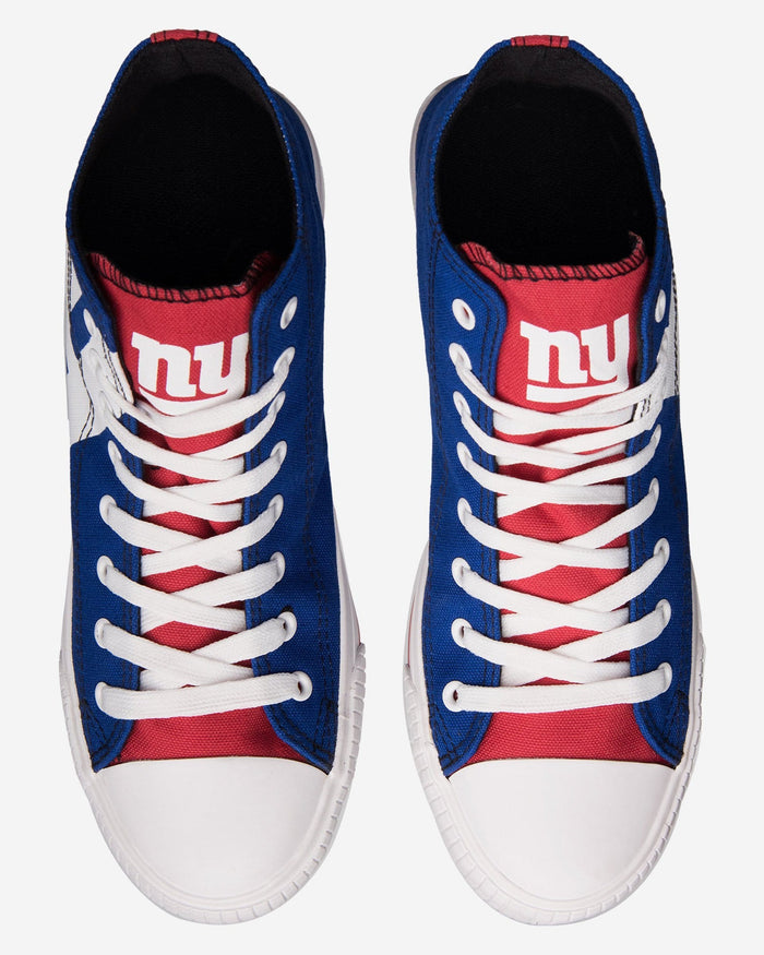 New York Giants Mens High Top Big Logo Canvas Shoe FOCO - FOCO.com