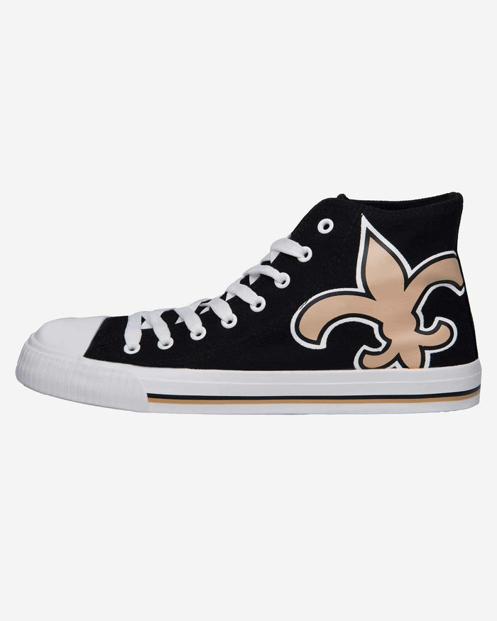 New Orleans Saints Mens High Top Big Logo Canvas Shoe FOCO - FOCO.com