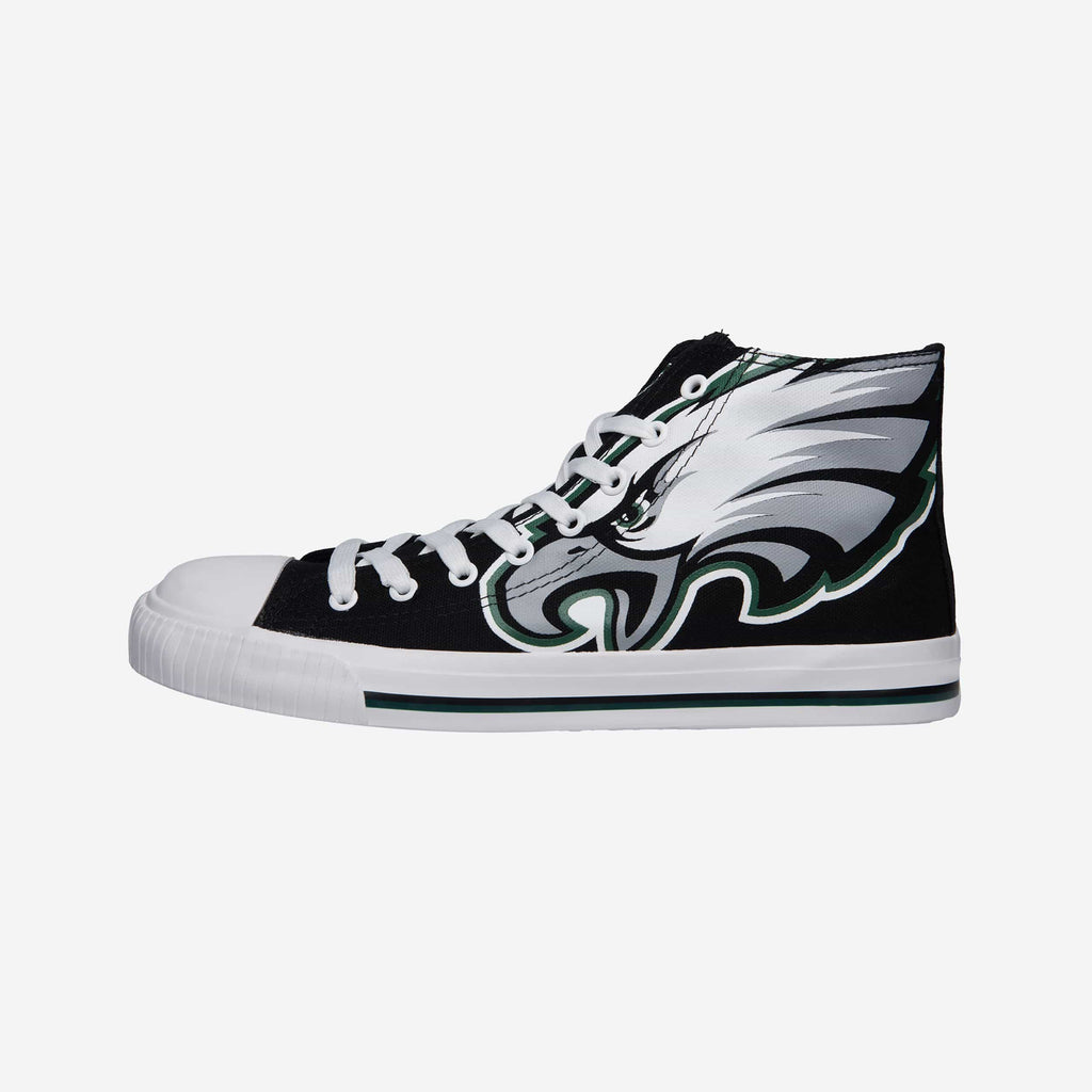 Philadelphia Eagles Mens High Top Big Logo Canvas Shoe FOCO - FOCO.com