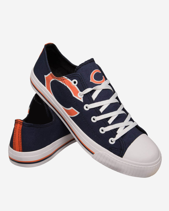 Chicago Bears Mens Low Top Big Logo Canvas Shoe FOCO - FOCO.com