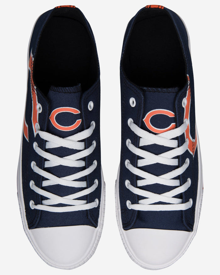 Chicago Bears Mens Low Top Big Logo Canvas Shoe FOCO - FOCO.com