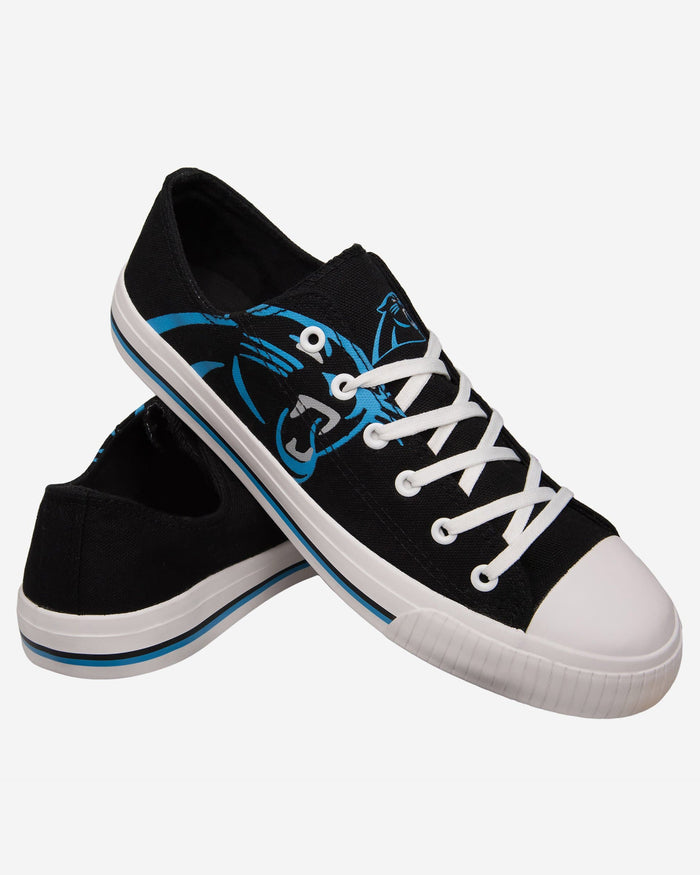 Carolina Panthers Mens Low Top Big Logo Canvas Shoe FOCO - FOCO.com