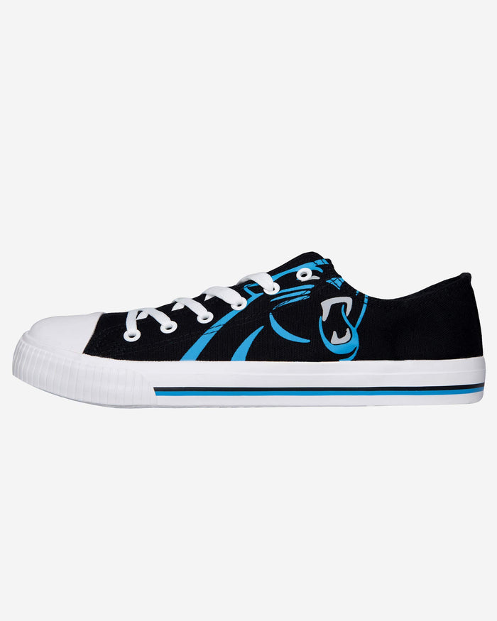 Carolina Panthers Mens Low Top Big Logo Canvas Shoe FOCO - FOCO.com