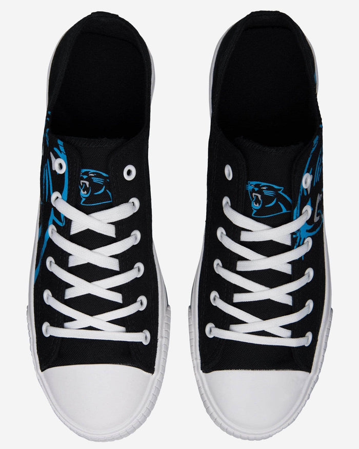 Carolina Panthers Mens Low Top Big Logo Canvas Shoe FOCO - FOCO.com