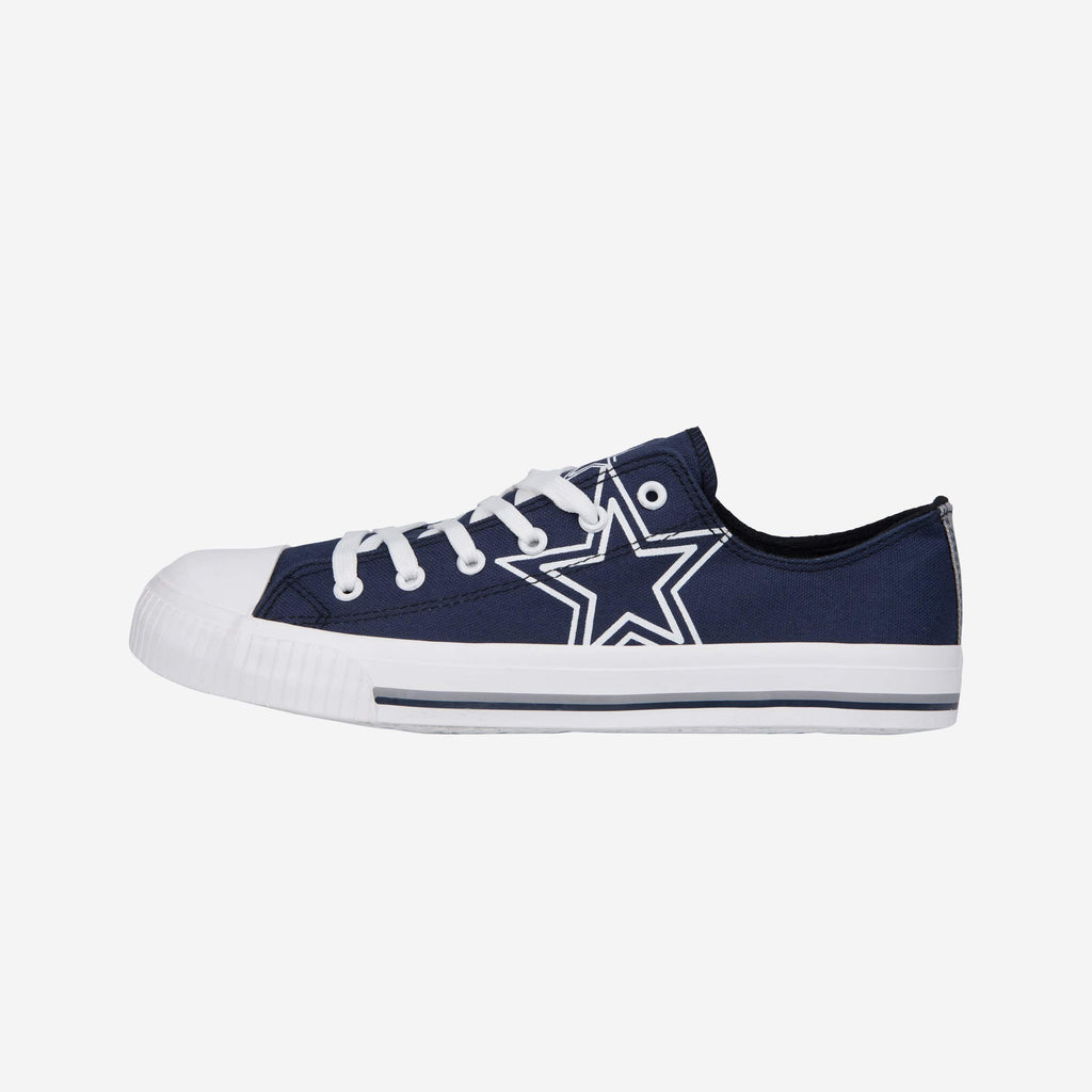 Dallas Cowboys Mens Low Top Big Logo Canvas Shoe FOCO - FOCO.com
