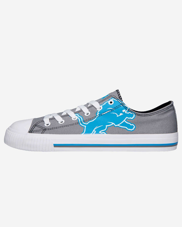 Detroit Lions Mens Low Top Big Logo Canvas Shoe FOCO - FOCO.com