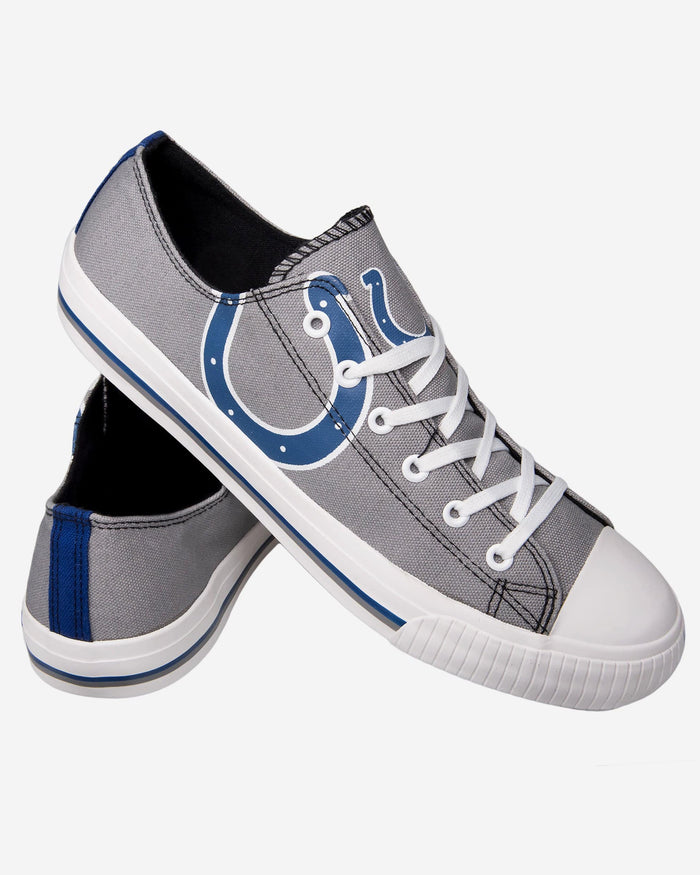 Indianapolis Colts Mens Low Top Big Logo Canvas Shoe FOCO - FOCO.com