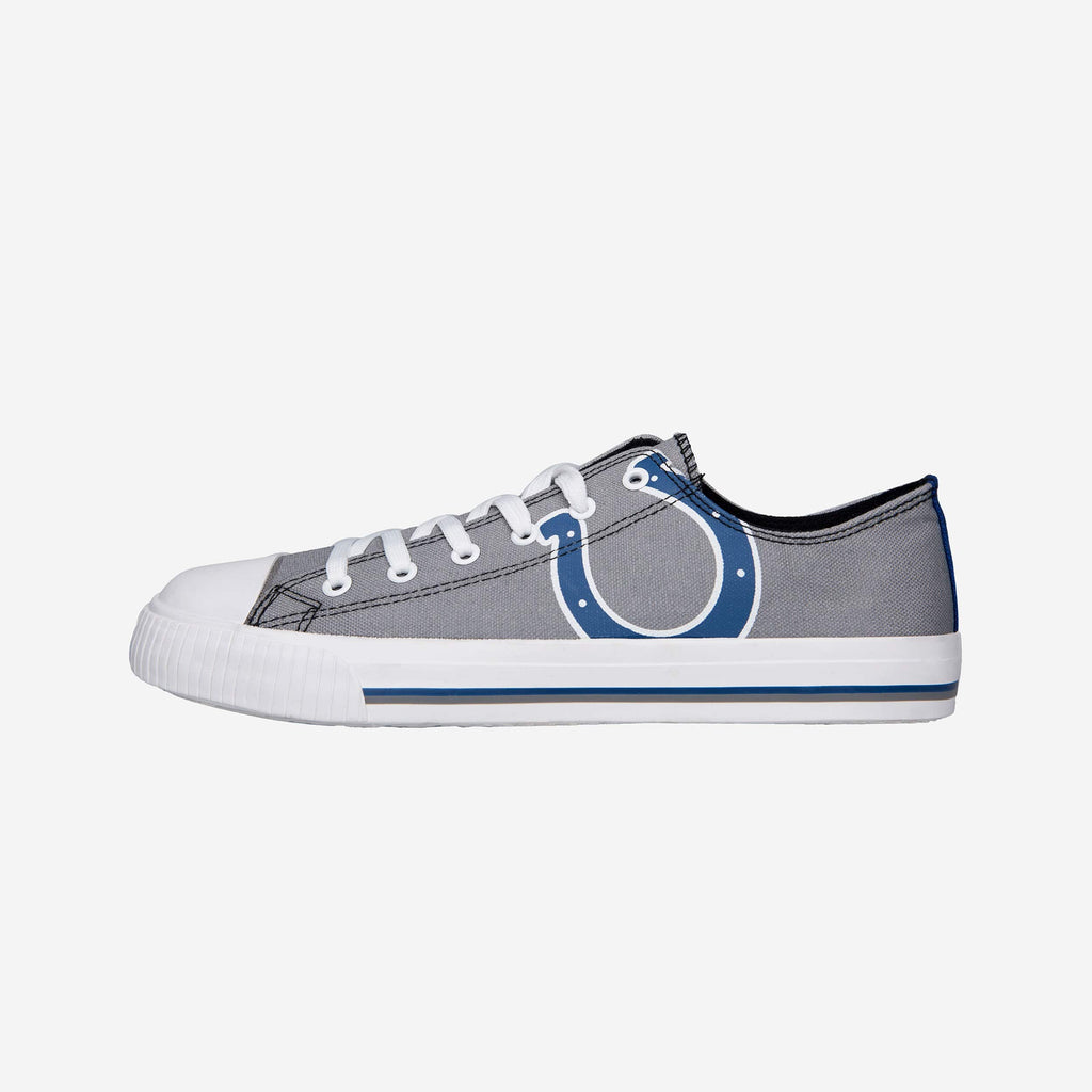 Indianapolis Colts Mens Low Top Big Logo Canvas Shoe FOCO - FOCO.com