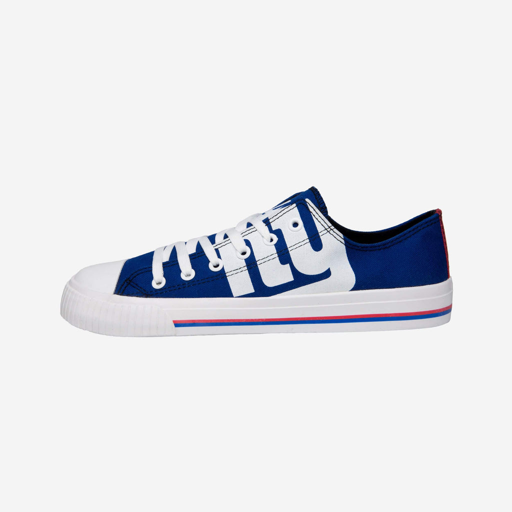 New York Giants Mens Low Top Big Logo Canvas Shoe FOCO - FOCO.com