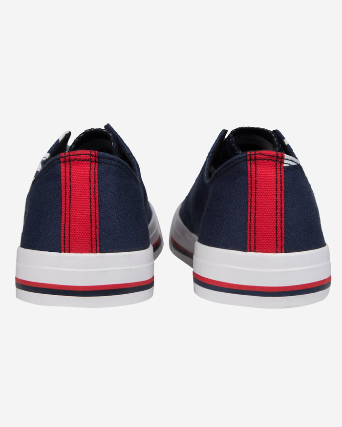 New England Patriots Mens Low Top Big Logo Canvas Shoe FOCO - FOCO.com