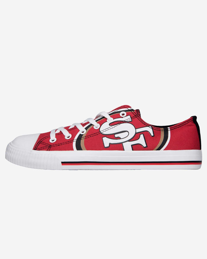 San Francisco 49ers Mens Low Top Big Logo Canvas Shoe FOCO - FOCO.com