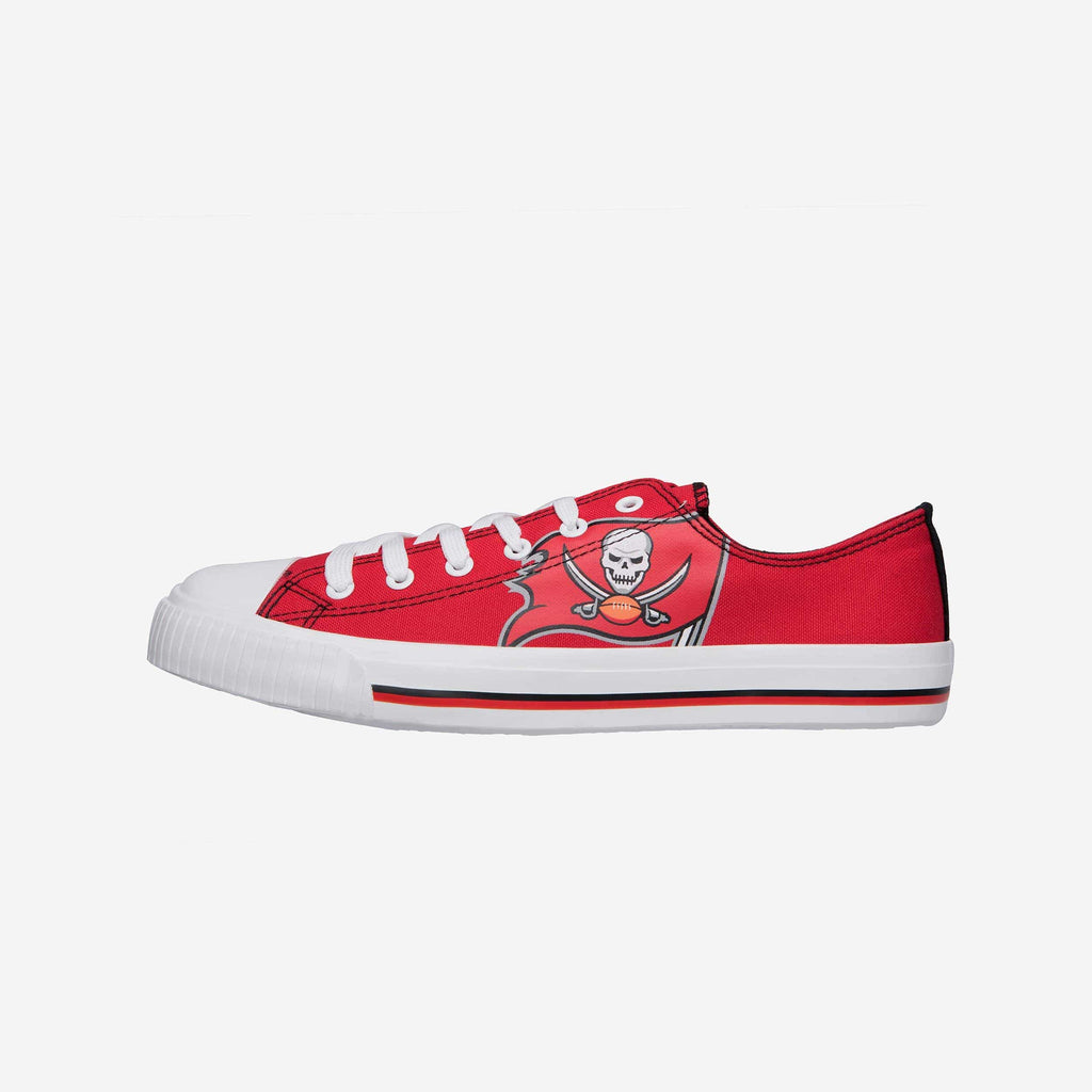 Tampa Bay Buccaneers Mens Low Top Big Logo Canvas Shoe FOCO - FOCO.com