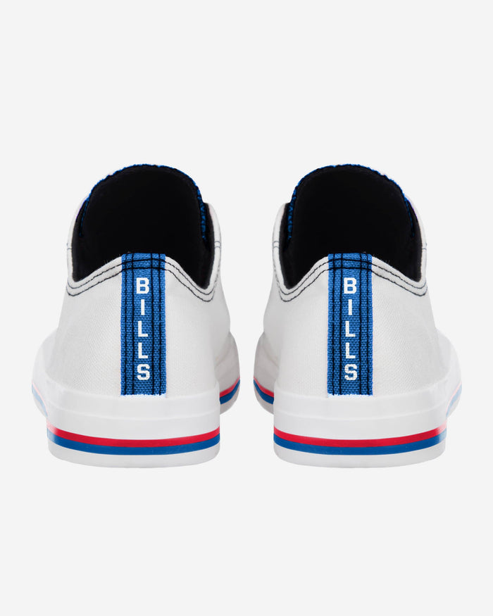 Buffalo Bills Low Top White Canvas Shoe FOCO - FOCO.com