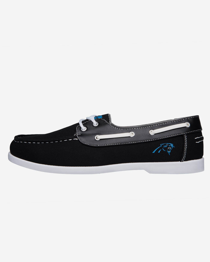 Carolina Panthers Mens Side Logo Canvas Shoe FOCO - FOCO.com