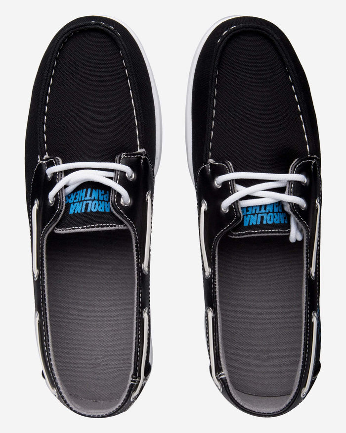 Carolina Panthers Mens Side Logo Canvas Shoe FOCO - FOCO.com