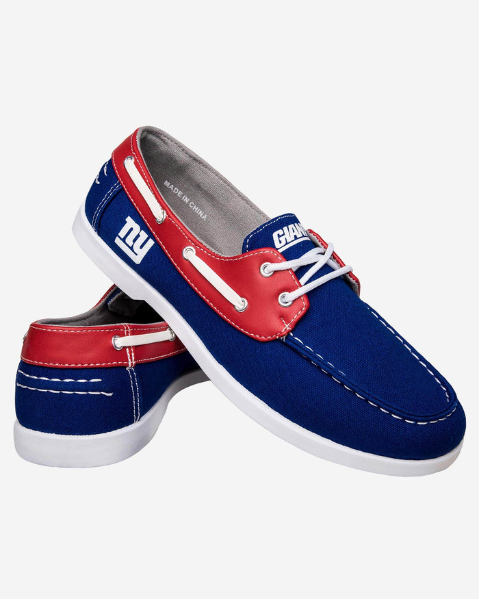 New York Giants Mens Side Logo Canvas Shoe FOCO - FOCO.com