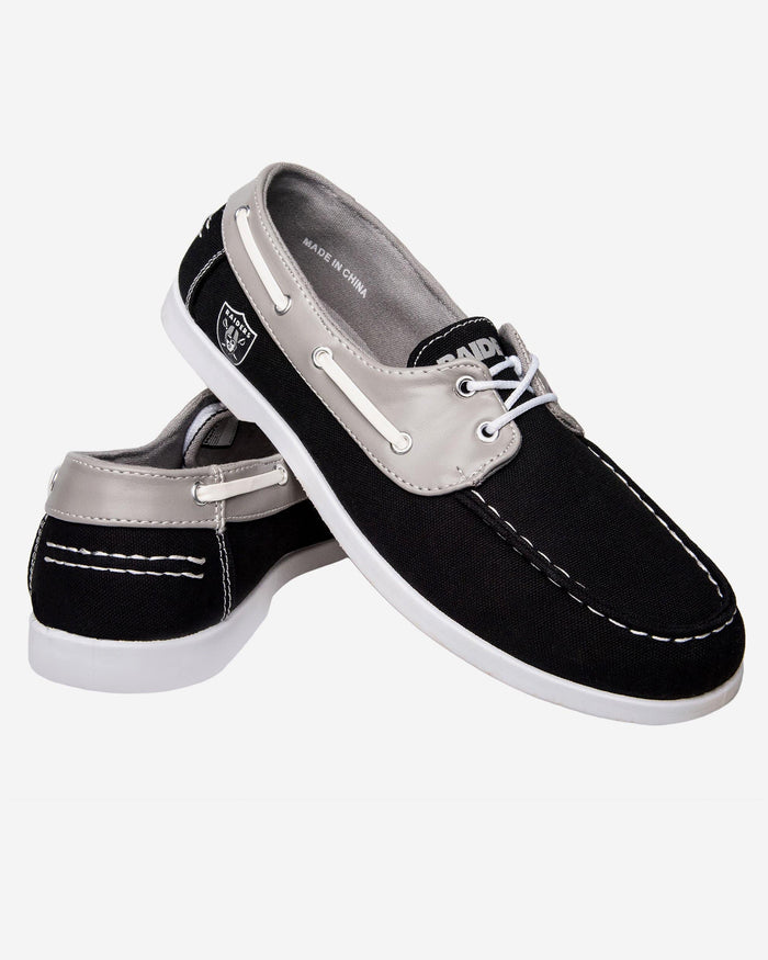 Las Vegas Raiders Mens Side Logo Canvas Shoe FOCO - FOCO.com