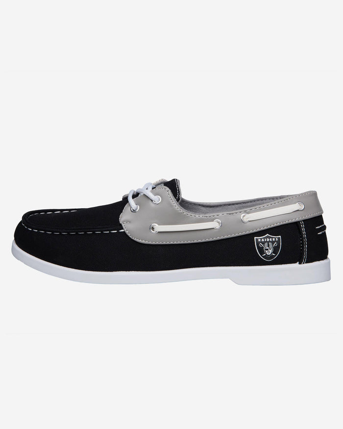 Las Vegas Raiders Mens Side Logo Canvas Shoe FOCO - FOCO.com