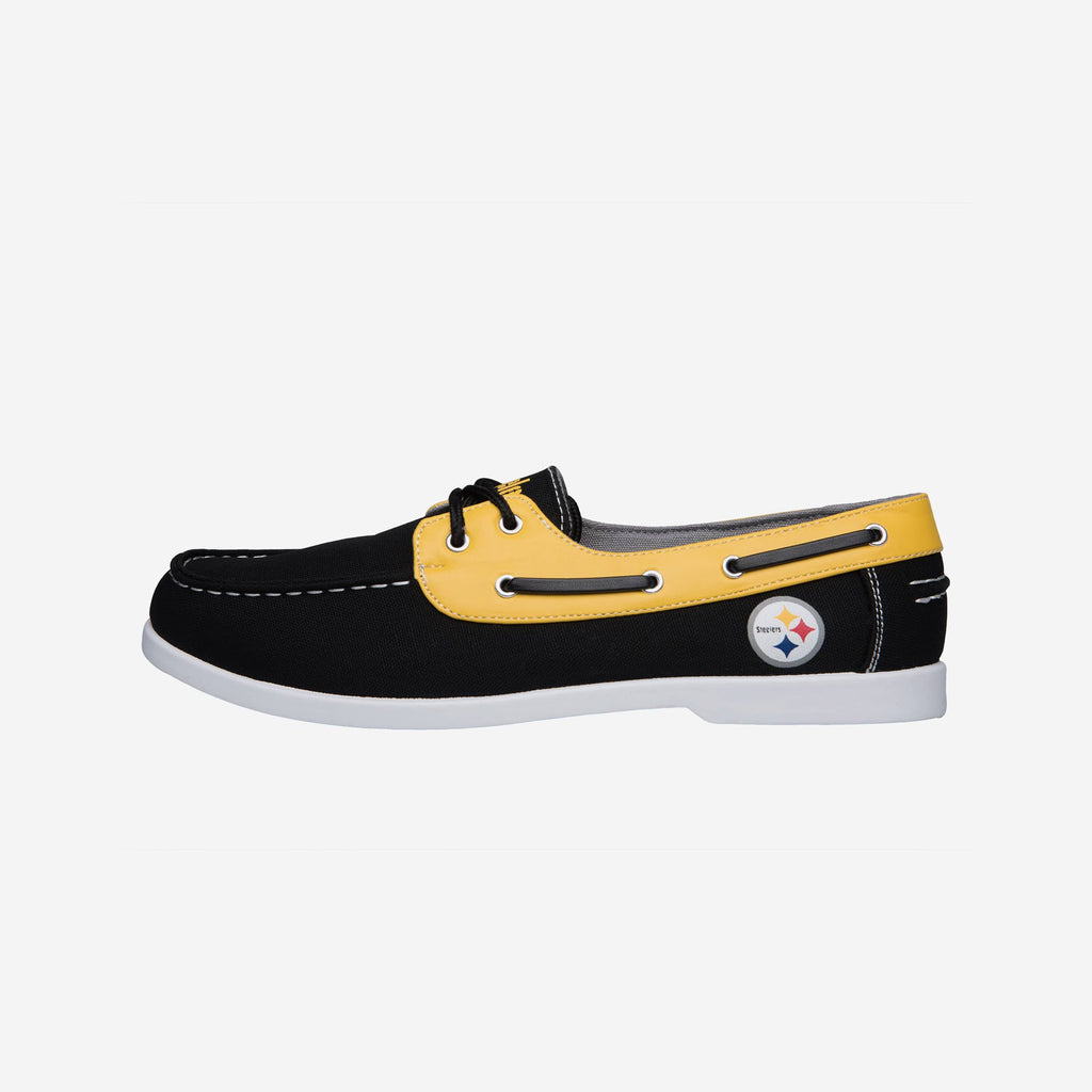 Pittsburgh Steelers Mens Side Logo Canvas Shoe FOCO - FOCO.com