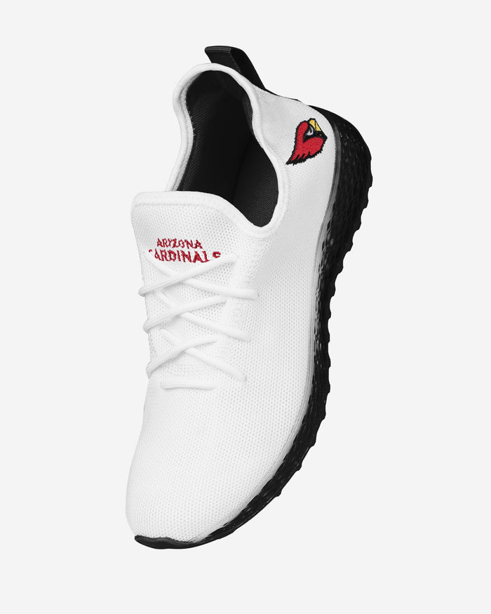 Arizona Cardinals Gradient Midsole White Sneakers FOCO - FOCO.com