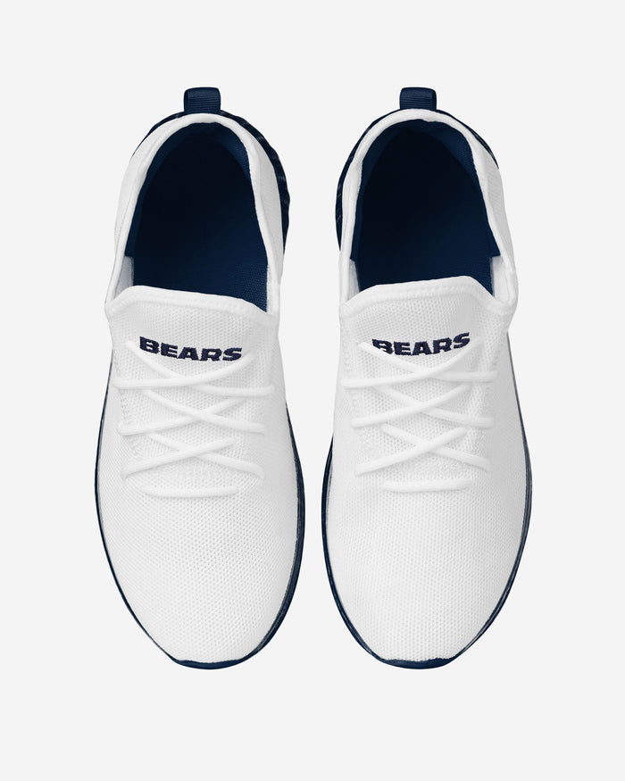 Chicago Bears Gradient Midsole White Sneakers FOCO - FOCO.com