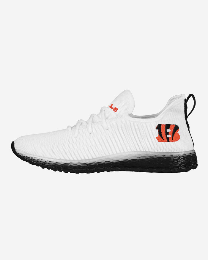 Cincinnati Bengals Gradient Midsole White Sneakers FOCO 7 - FOCO.com