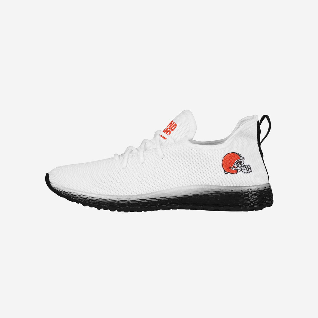 Cleveland Browns Gradient Midsole White Sneakers FOCO 7 - FOCO.com