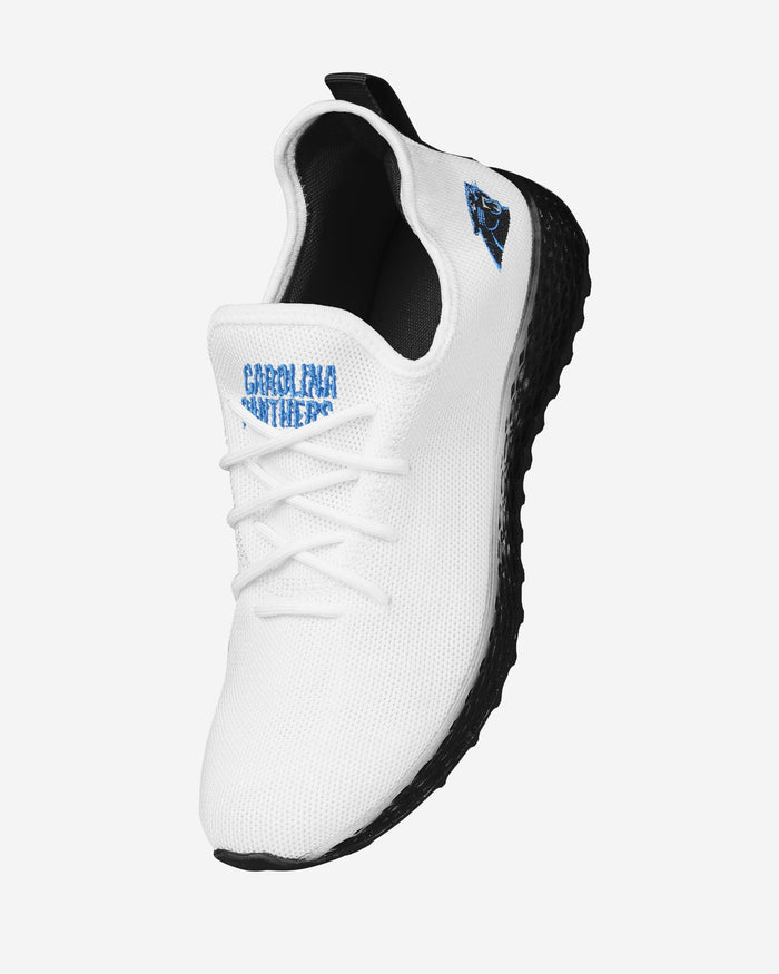 Carolina Panthers Gradient Midsole White Sneakers FOCO - FOCO.com