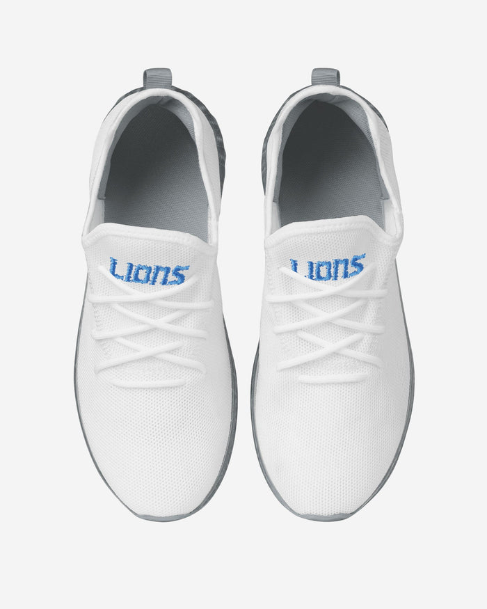 Detroit Lions Gradient Midsole White Sneakers FOCO - FOCO.com