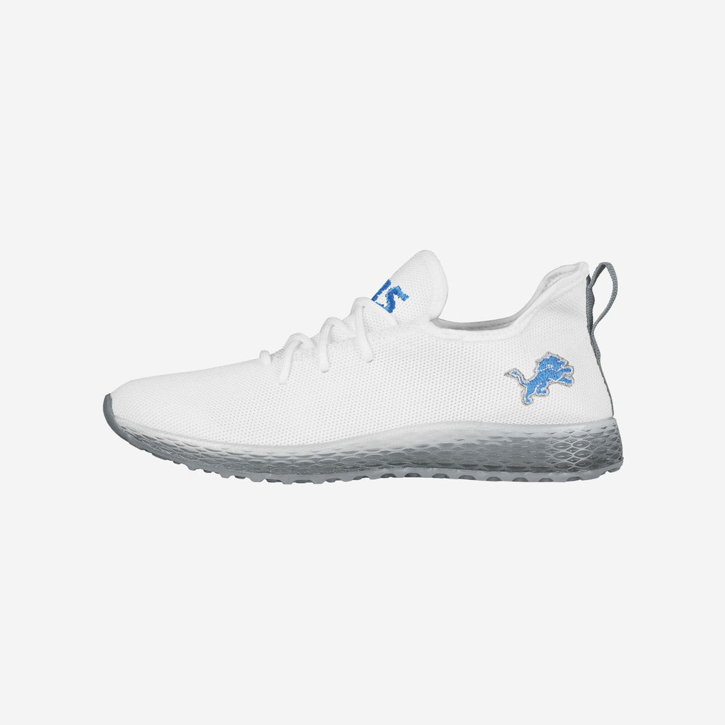 Detroit Lions Gradient Midsole White Sneakers FOCO 7 - FOCO.com