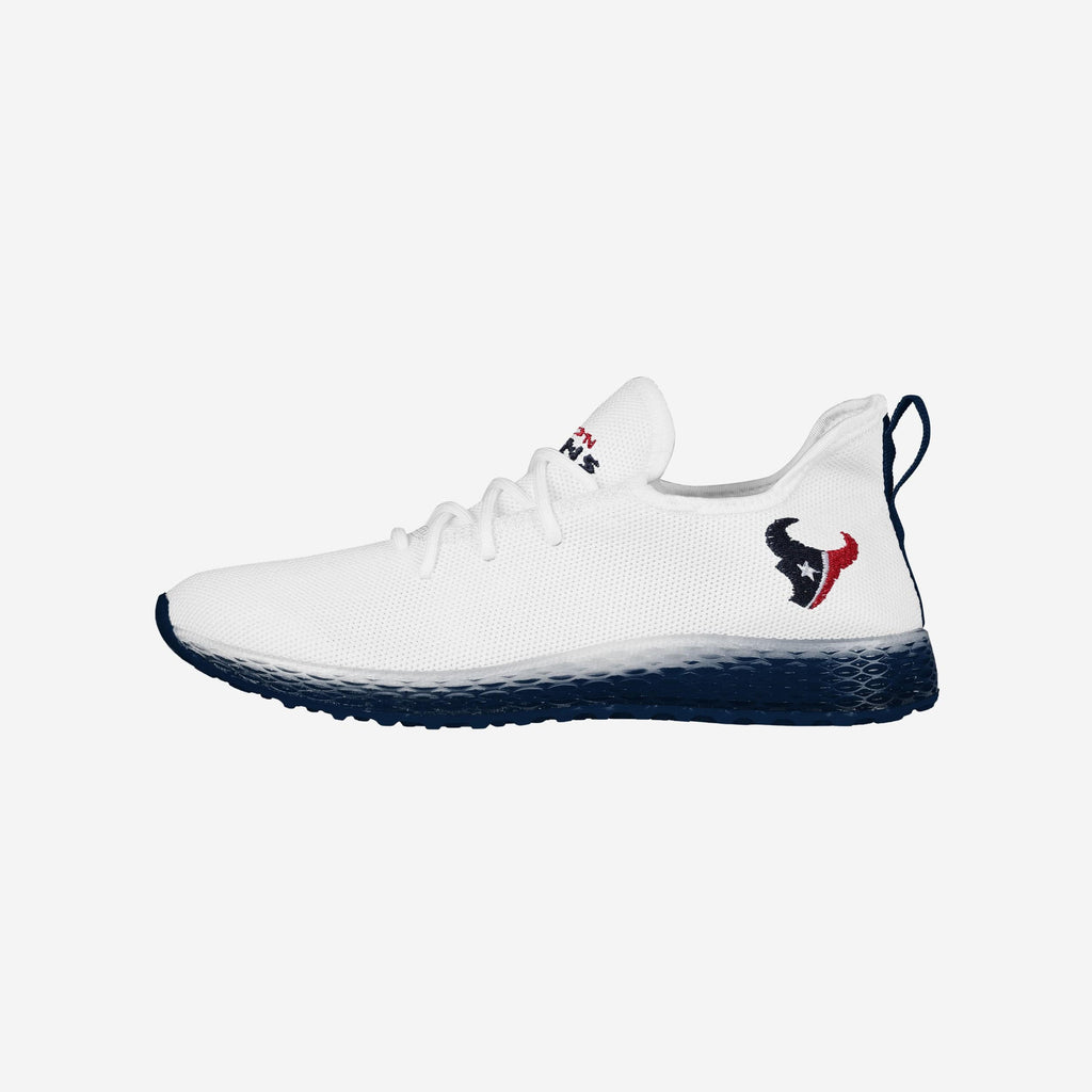 Houston Texans Gradient Midsole White Sneakers FOCO 7 - FOCO.com