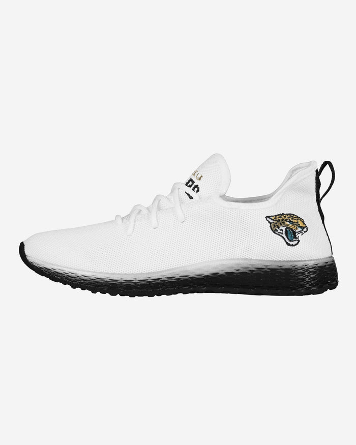 Jacksonville Jaguars Gradient Midsole White Sneakers FOCO 7 - FOCO.com