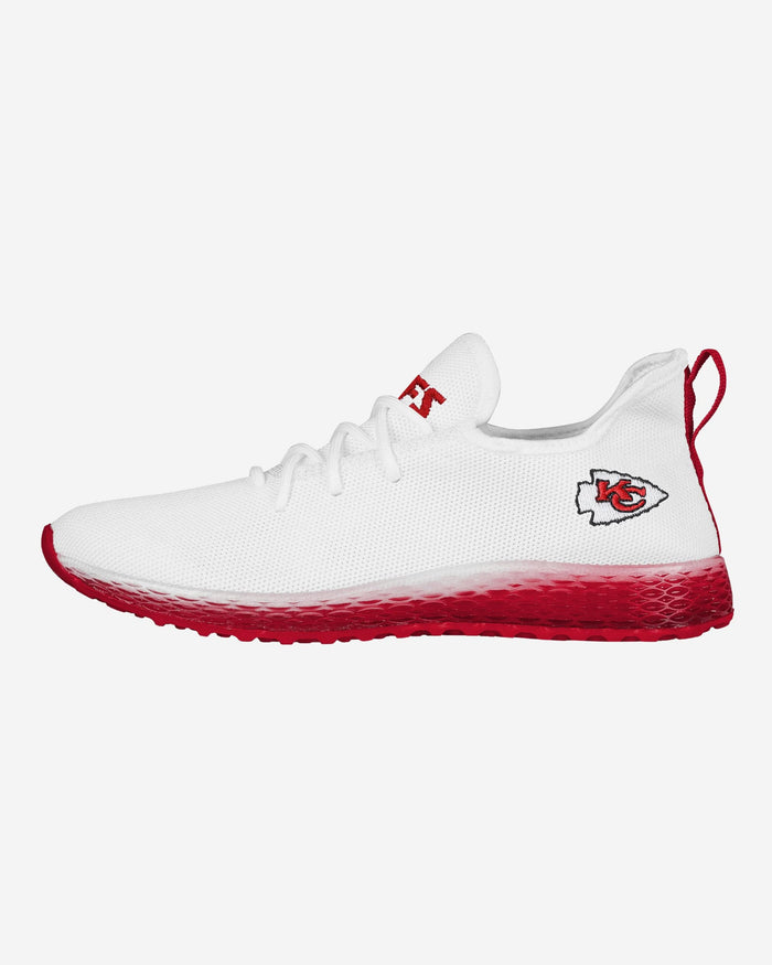 Kansas City Chiefs Gradient Midsole White Sneakers FOCO 7 - FOCO.com