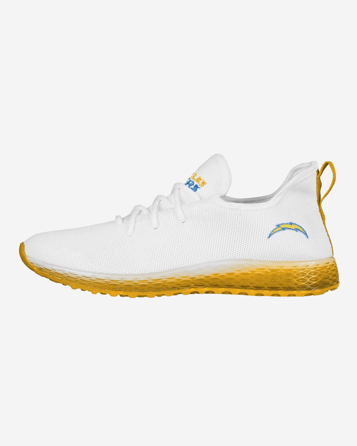 Los Angeles Chargers Gradient Midsole White Sneakers FOCO 7 - FOCO.com