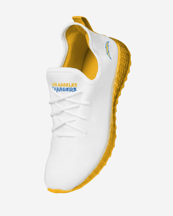 Los Angeles Chargers Gradient Midsole White Sneakers FOCO - FOCO.com