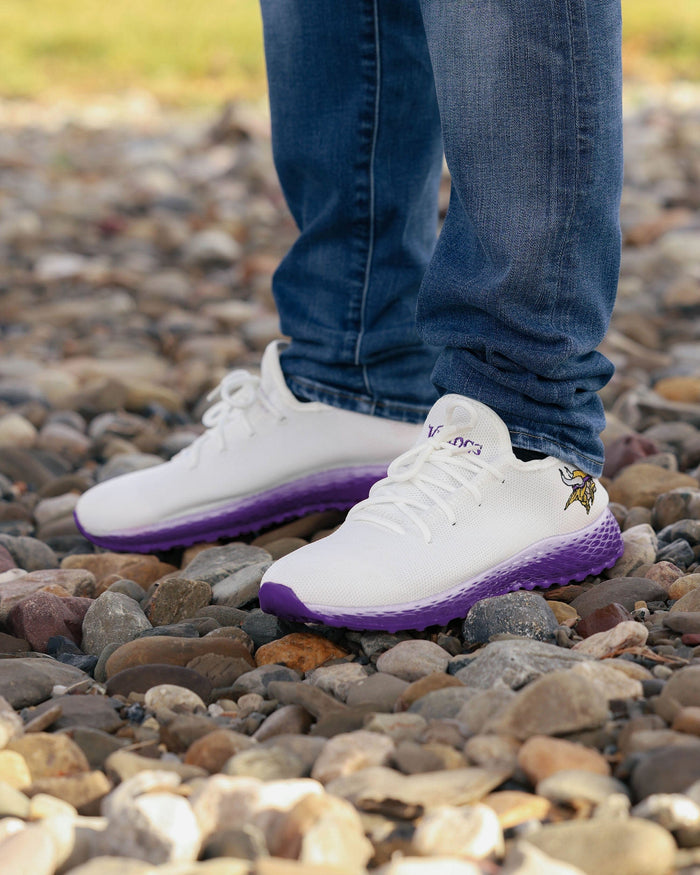 Minnesota Vikings Gradient Midsole White Sneakers FOCO - FOCO.com