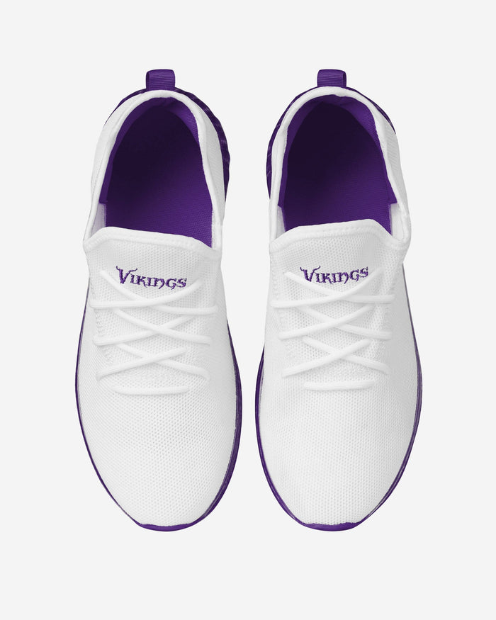 Minnesota Vikings Gradient Midsole White Sneakers FOCO - FOCO.com